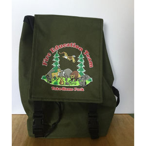 Kids fire education team backpack